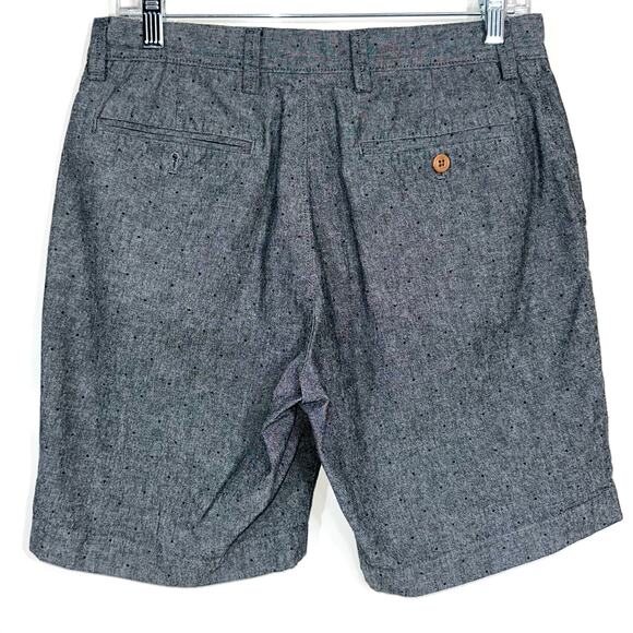 JCrew Factory Men’s Gramercy Grey Dot Flat Front Chino Shorts Size 30W - Picture 4 of 10